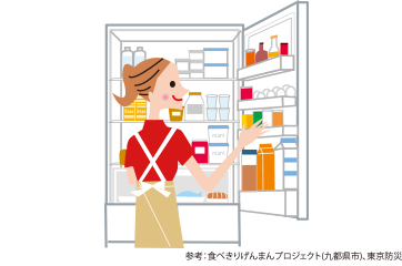 お買い物前に冷蔵庫をチェック